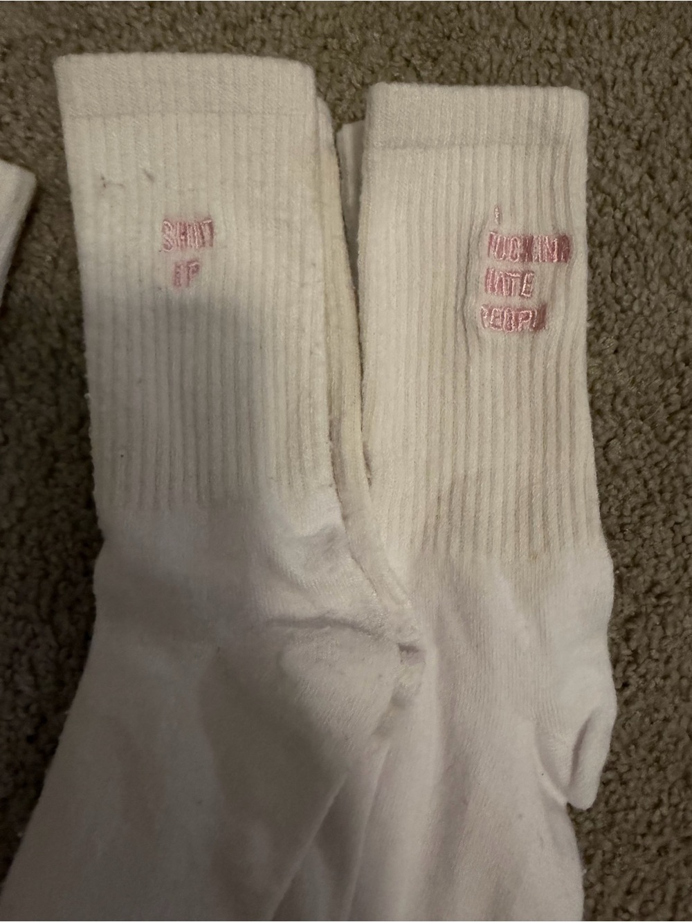 Novelty crew socks, 6 pairs used - Picture 3 of 4